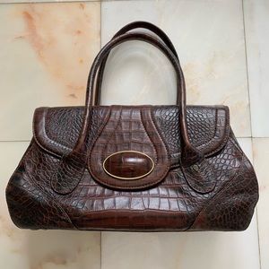Helen Kaminski Croc Embossed Handbag